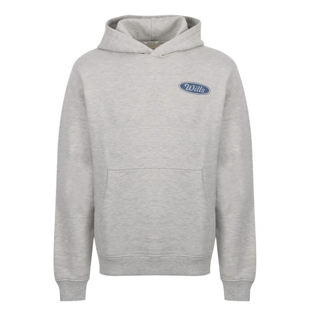 Jack Wills Mens Relaxed Fit Hoodie / Ice Marl
